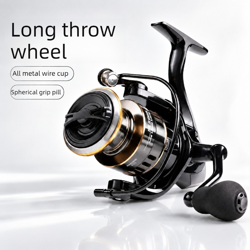 Trolling Reel - Lure Fishing All-Metal Spinning Reel Long-Range