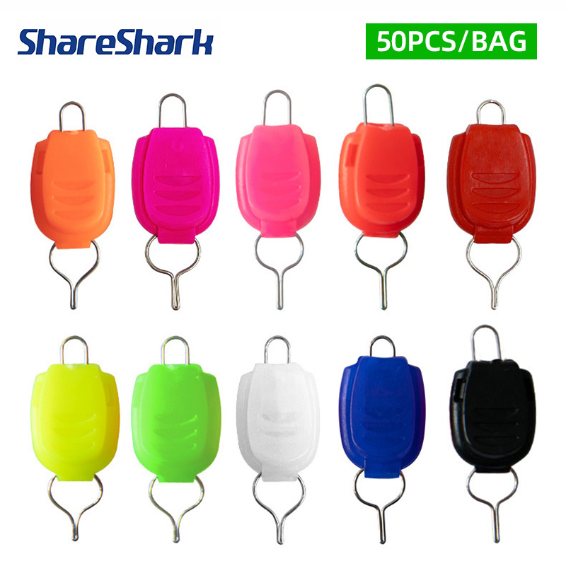 Fly Reel - ShareShark 50pcs/bag Fishing Line Holder Buckle