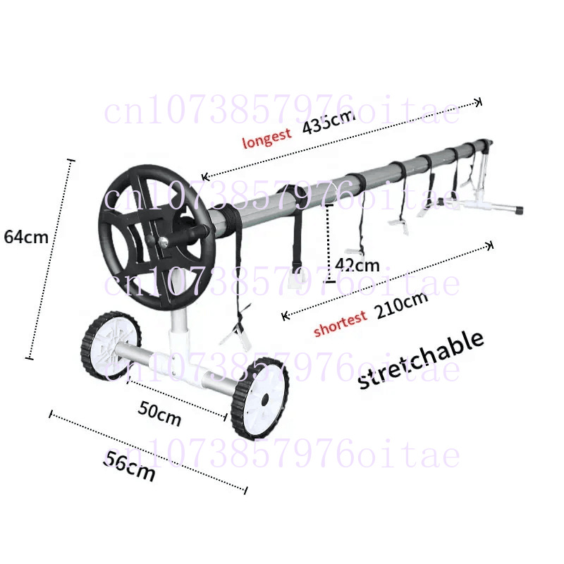 Black Movable Aluminum Pool Co - Reel Cover review and price
